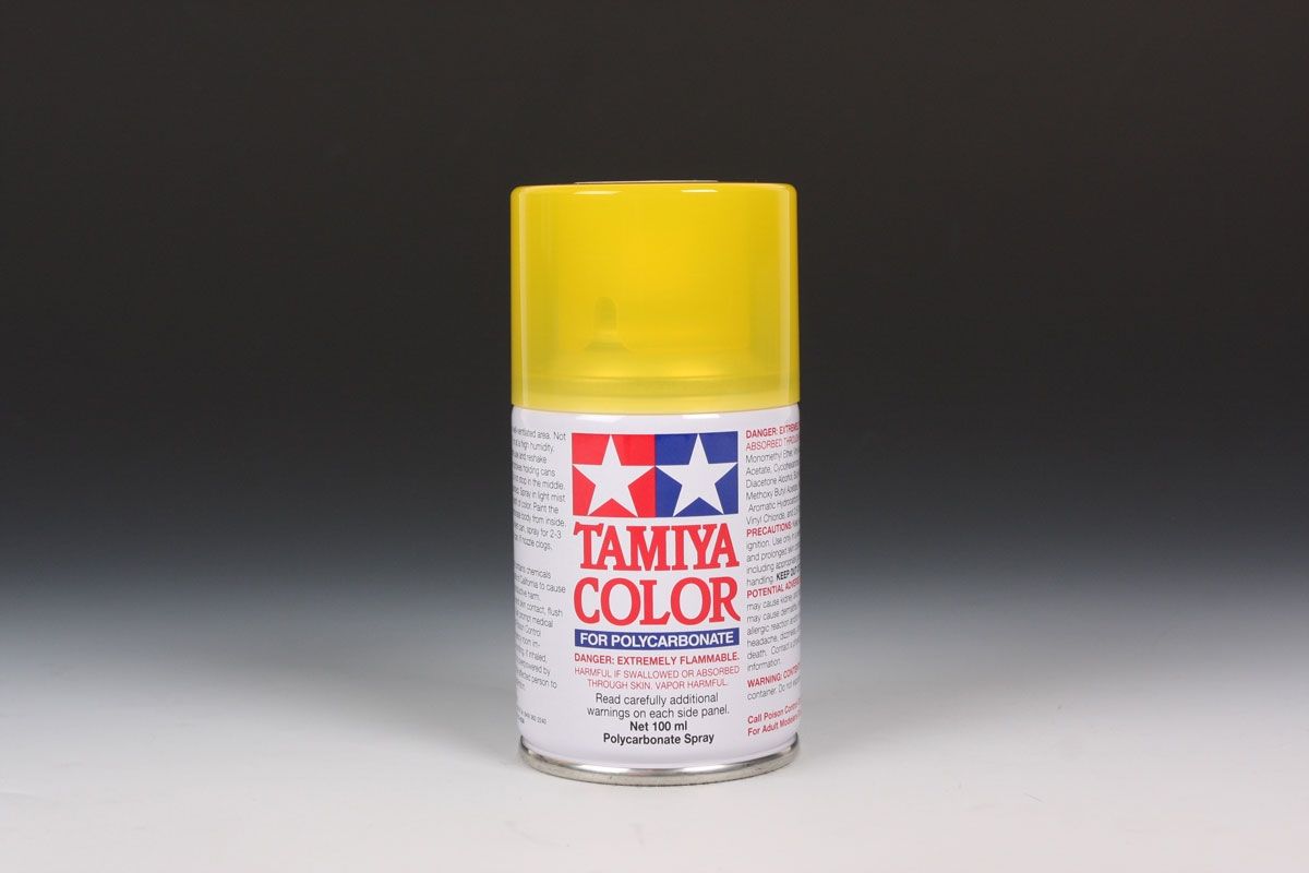 Tamiya PS-42 Translucent Yellow 100ml Spray Can - Click Image to Close