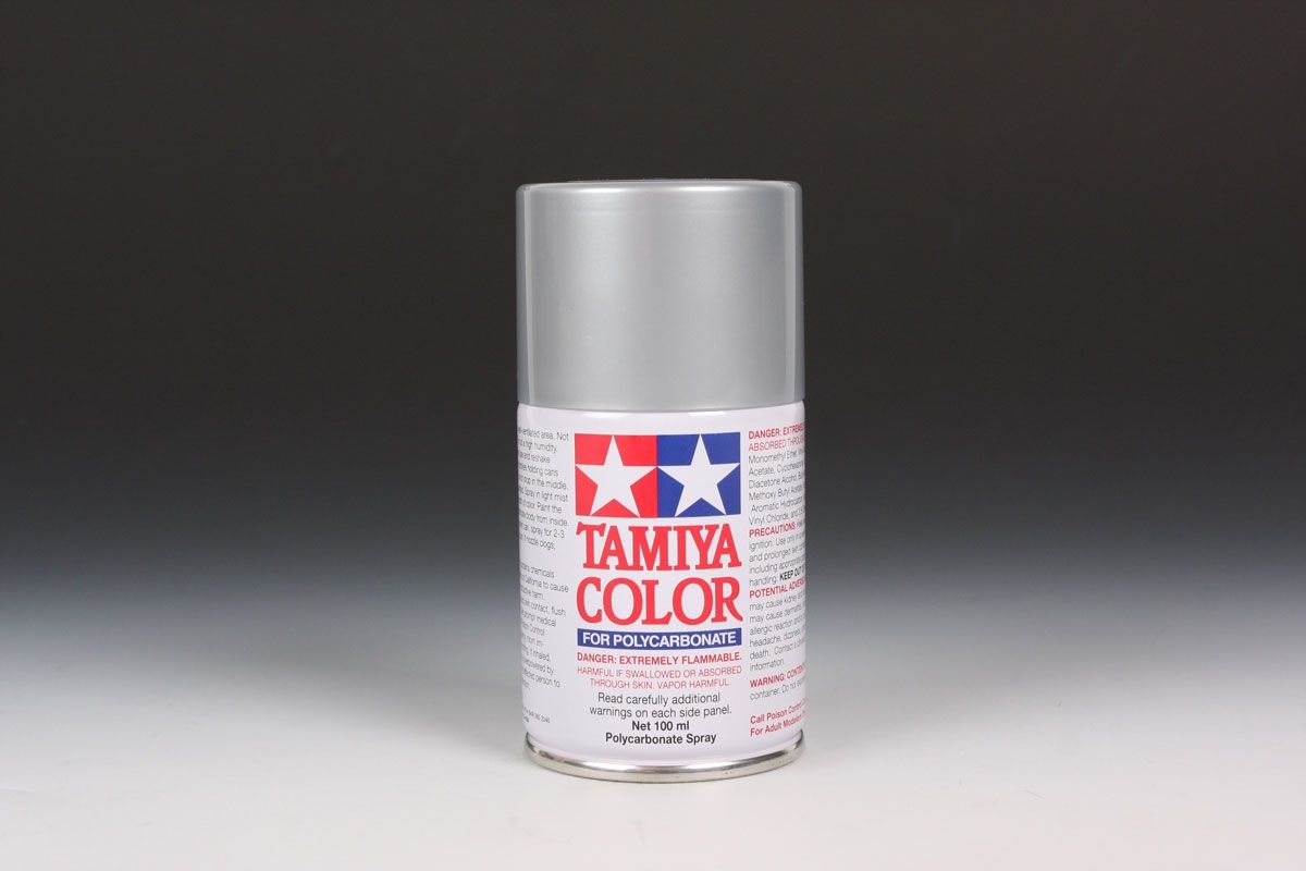 Tamiya PS-48 Semi-Gloss Silver Aluminum 100ml Spray Can - Click Image to Close