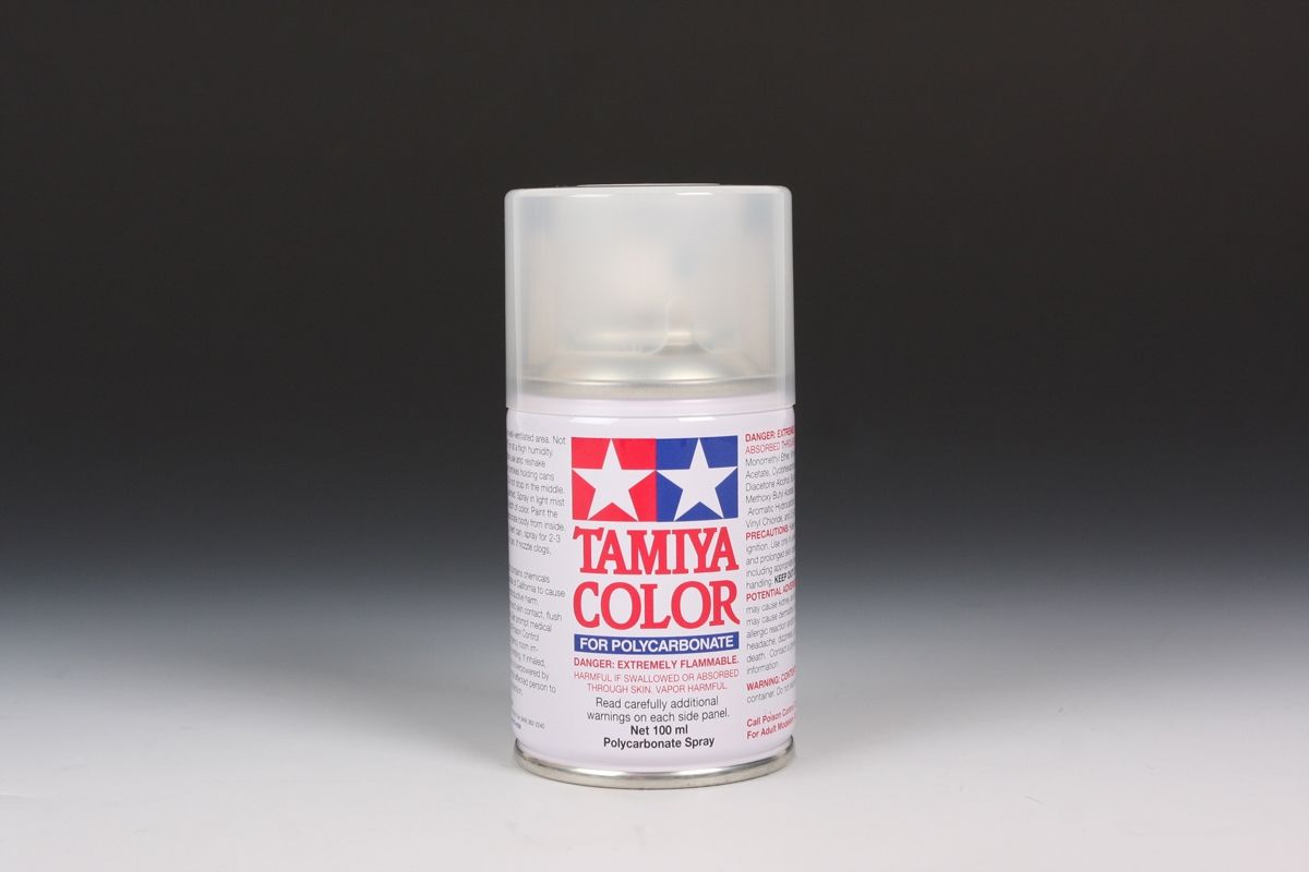 Tamiya PS-55 Flat Clear 100ml Spray Can - Click Image to Close