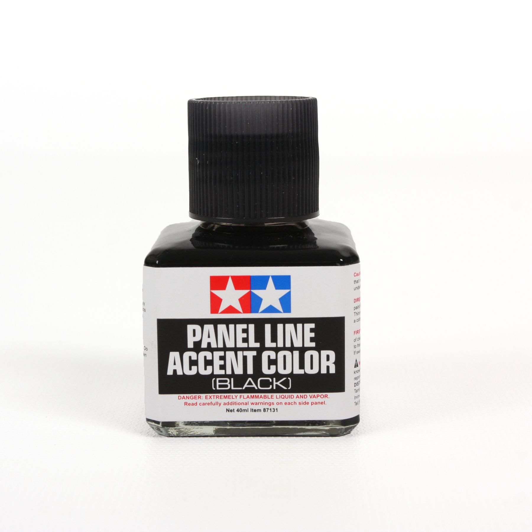 Tamiya Panel Accent Colour - Black (40ml) - Click Image to Close