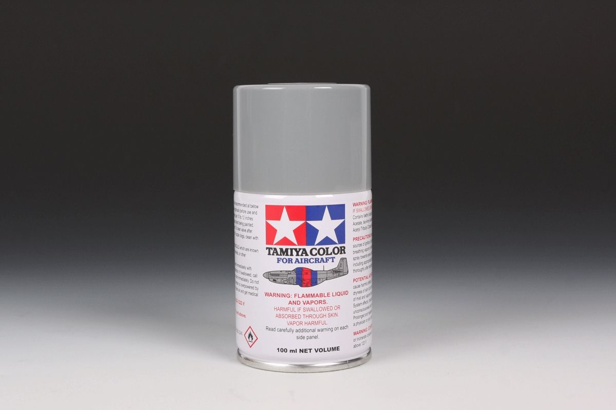 Tamiya Neutral Grey 100ml Spray Can USAAF - Click Image to Close