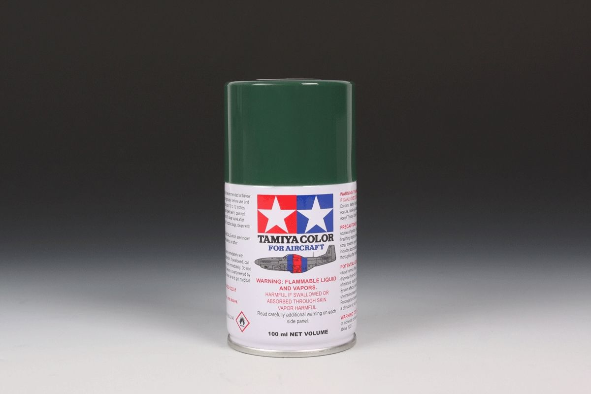 Tamiya Dark Green 100ml Spray Can (IJA) - Click Image to Close