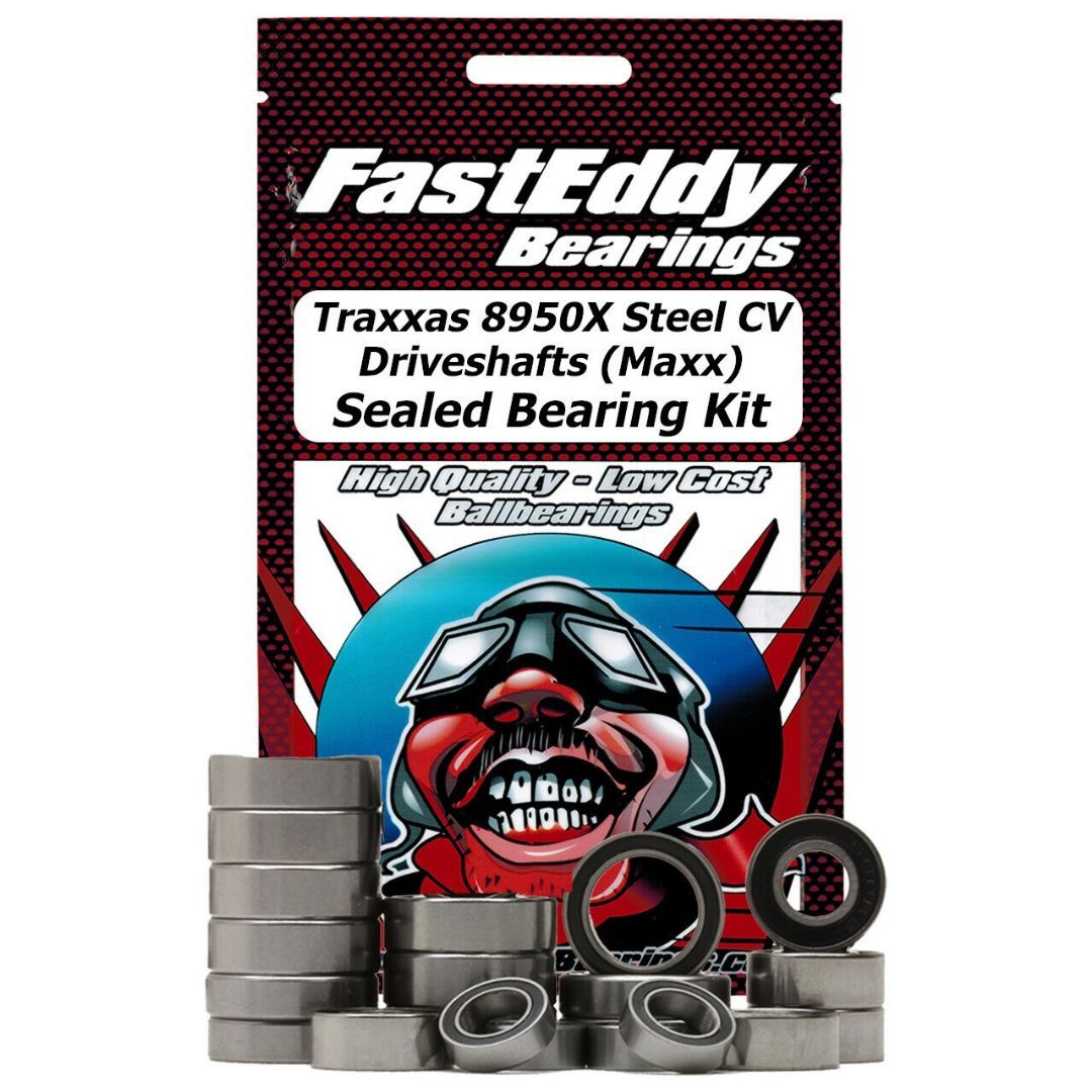 Fast Eddy TRX 8950X Steel CV Driveshafts (Maxx) Sealed Bearings