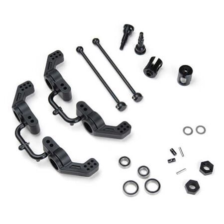 Tekno Rear M6 (6mm) Driveshafts and Hub Carriers for Slash 4X4