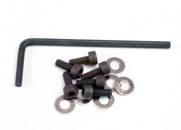 Traxxas 3x8mm Cap Head Screws & Washers (6) w/Wrench