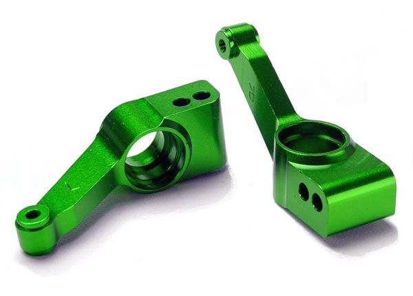 Traxxas Rear Stub Axle Carriers green-anodized 6061-T6 aluminum