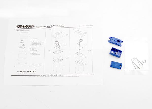 Servo case/gaskets (for 2065 waterproof sub-micro servo)