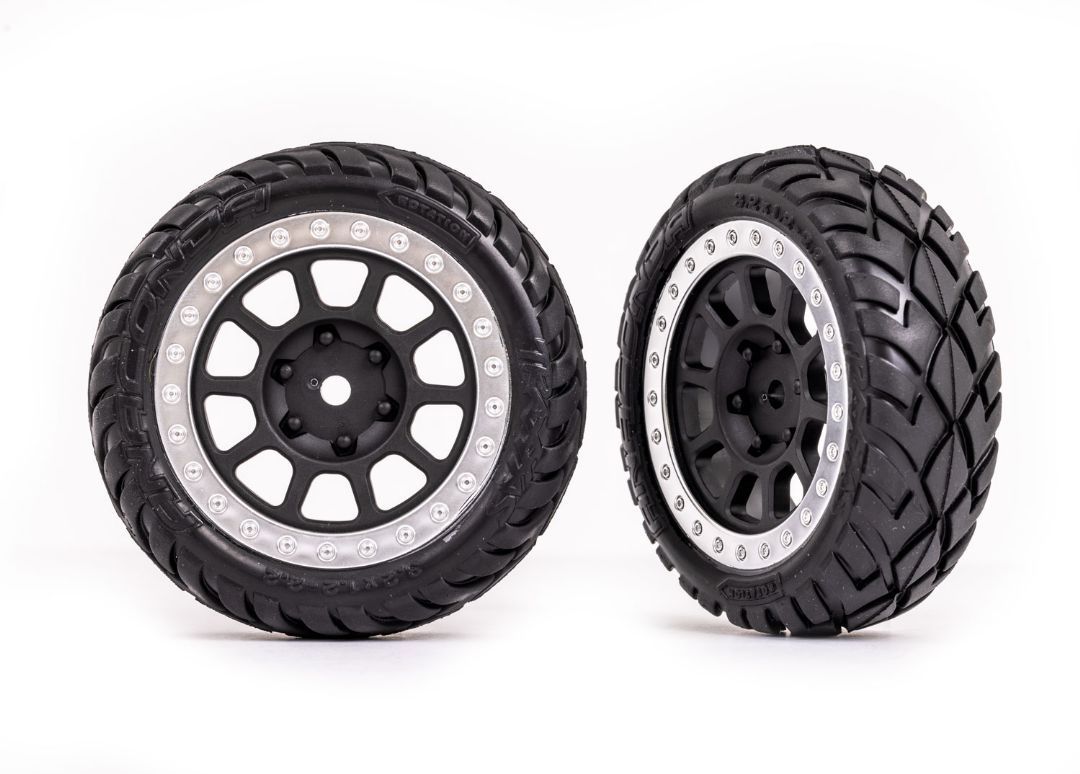 Traxxas Anaconda Tires and Satin Chrome Beadlock Wheels