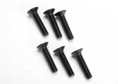 Traxxas 4x18mm Flat Head Screws (6) - Click Image to Close