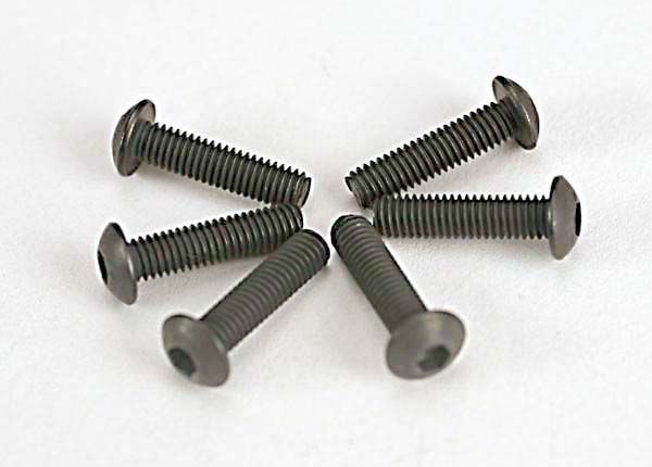 Traxxas 3x12mm Button Head Screws (Hex Drive) (6)