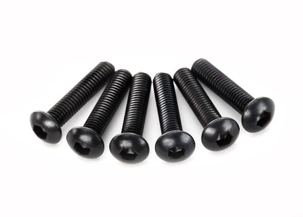 Traxxas Screws, 3x14mm Button-Head Machine (hex drive) (6) - Click Image to Close