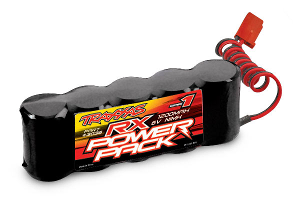 Traxxas 1200mAh 6.0V NiMH Flat RX 18x7x7mm