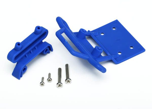 Traxxas Monster Truck Bumper (Front)(Blue) - Click Image to Close