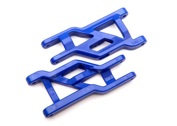Traxxas Suspension arms, front (blue) (2) heavy duty - Click Image to Close
