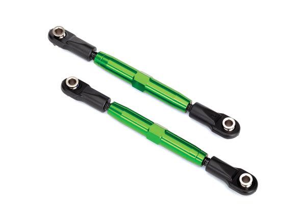 Traxxas Camber links, front (TUBES green-anodized, 7075-T6 - Click Image to Close