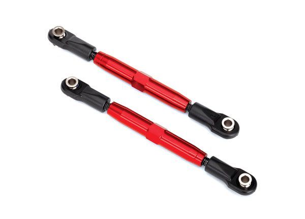 Traxxas Camber links, front (TUBES red-anodized, 7075-T6 alum)