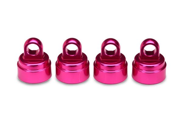 Traxxas Aluminum Ultra Shock Cap (Pink) (4)