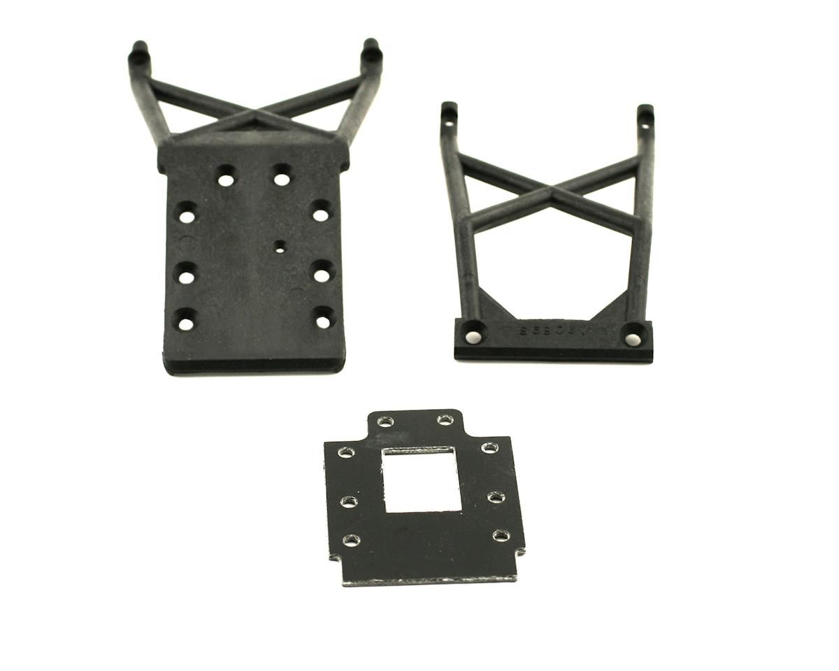 Traxxas Front & Rear Skid Plates With Transmission Spacer - Click Image to Close