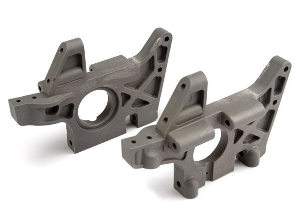 Traxxas Front Bulkhead Set (Grey) (TMX3.3) - Click Image to Close