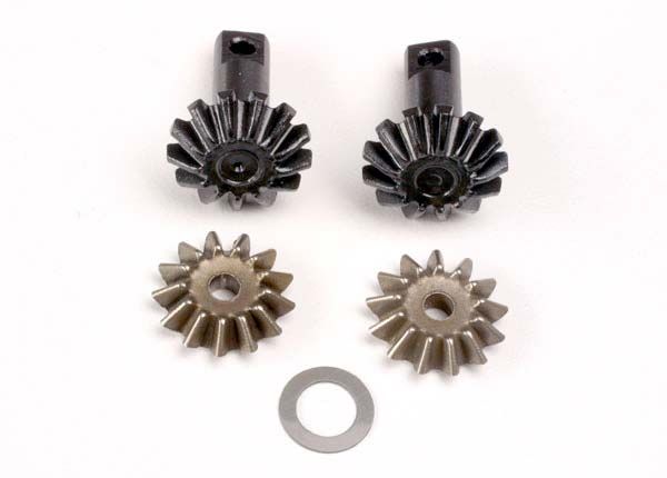 Traxxas Diff gear set: 13-T output gear shafts (2)/ 13-T spider - Click Image to Close