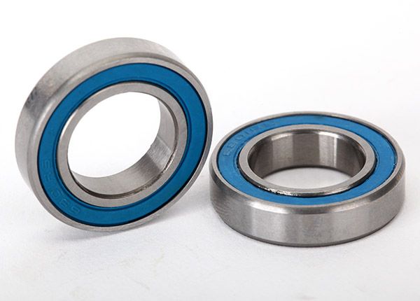 Traxxas Ball Bearings, Blue Rubber Sealed (12x21x5mm) (2)