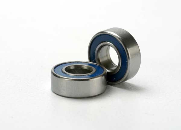 Traxxas Ball Bearing, Blue Rubber Sealed (5x11x4mm) (2)