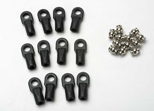 Traxxas Large Rod Ends w/Hollow Balls (12) - Click Image to Close