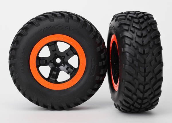 Traxxas Tires & Wheels, Assembled, Glued