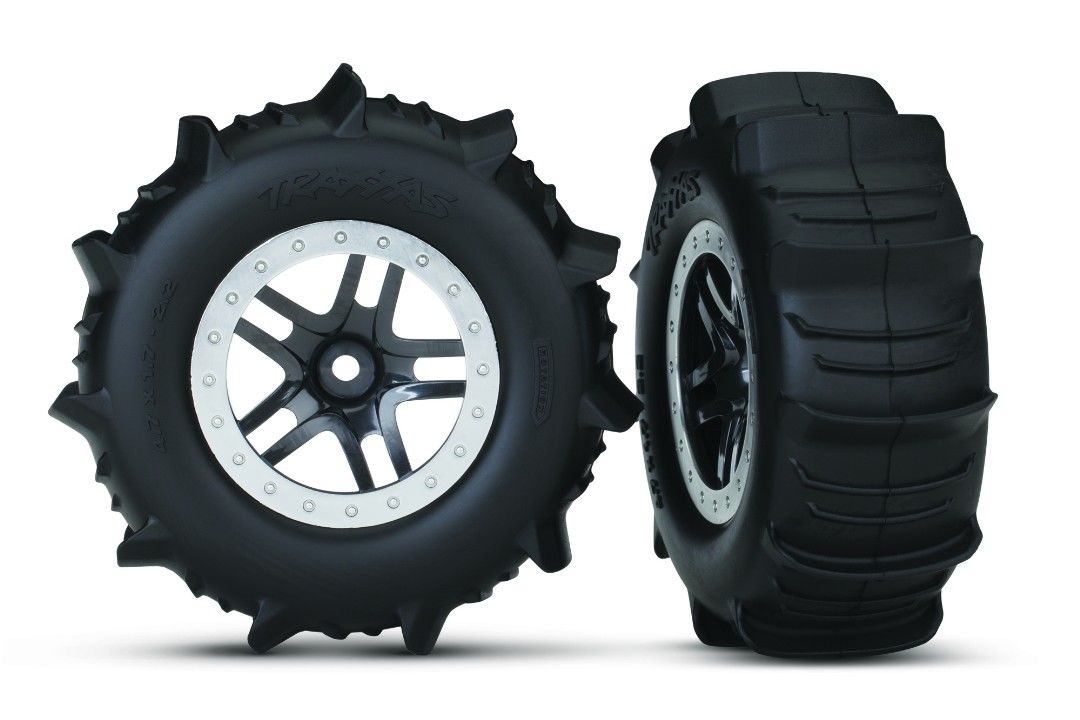 Traxxas Tires & Wheels, Assembled, Glued (Sct Split-Spoke Satin)