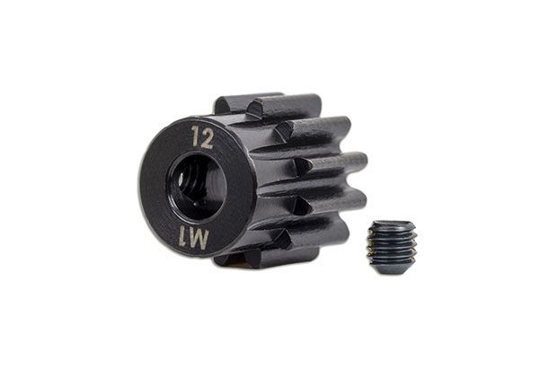 Traxxas Gear, 12-T Pinion (1.0 metric pitch) (fits 5mm shaft)/