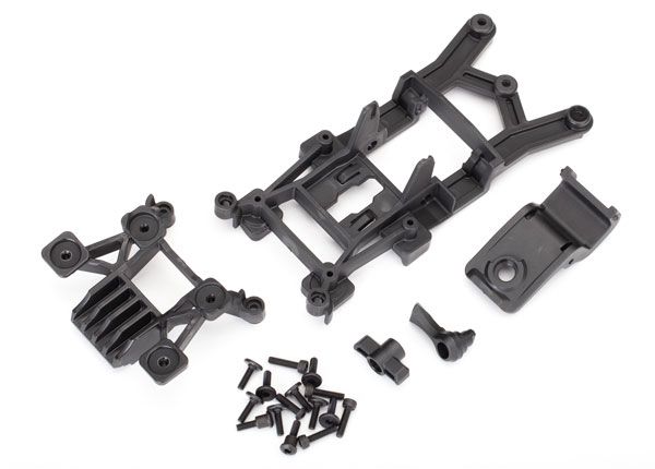 Traxxas Front & Rear Body Mounts & Hardware - Rustler 4X4