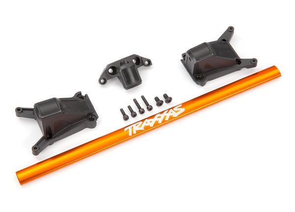 Traxxas Chassis Brace Kit, Orange (fits Rustler 4X4 or Slash 4X4 - Click Image to Close