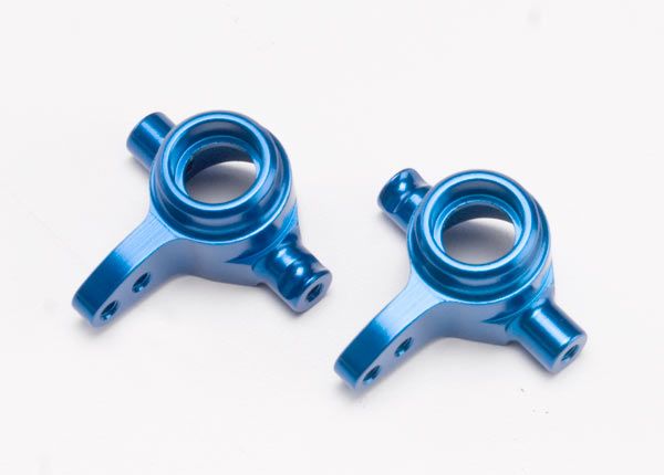 Traxxas Aluminum Steering Block Set (Blue) (2)