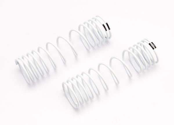 Traxxas Progressive Rate Rear Shock Springs (White) (2)