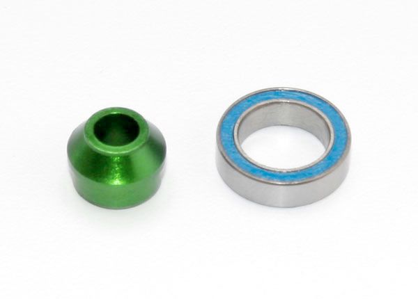 Traxxas Bearing Adapter, 6061-T6 Aluminum (green-anodized)