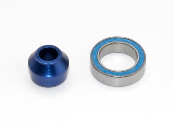 Traxxas Bearing Adapter, 6160-T6 Aluminum (blue-anodized) - Click Image to Close