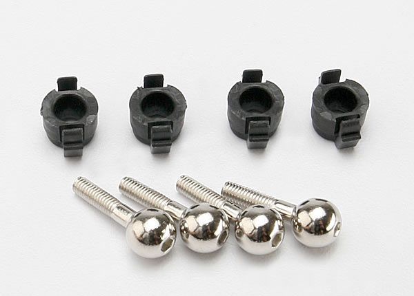 Traxxas Pivot Balls (4)/ Pivot Ball Caps (4) - Click Image to Close