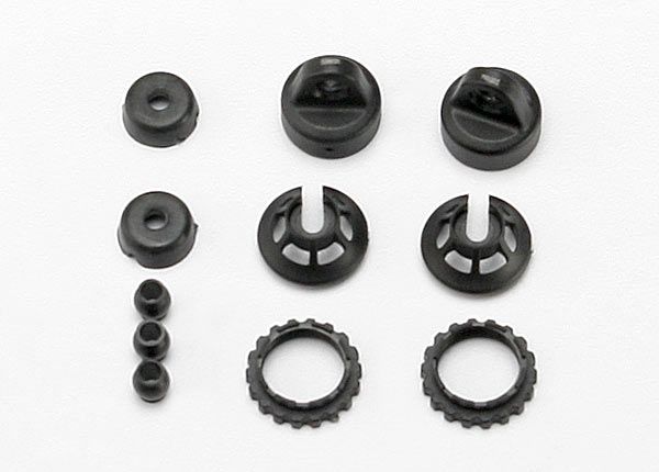 Traxxas GTR Shock Caps w/Spring Retainers - Click Image to Close