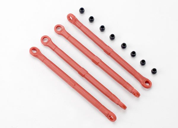 Traxxas Toe Link, Front & Rear (molded composite) (red) (4)/ - Click Image to Close