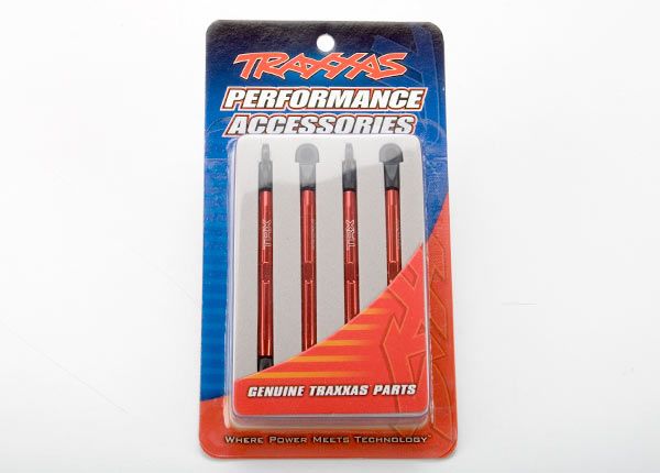 Traxxas Toe Links, Aluminum (red-anodized) (4) - Click Image to Close