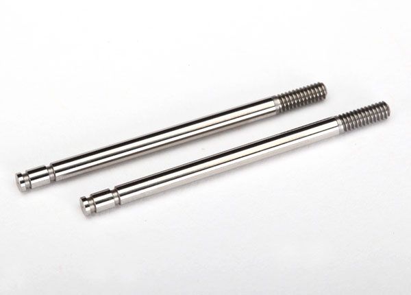 Traxxas Shock Shafts, Steel, Chrome Finish (2)