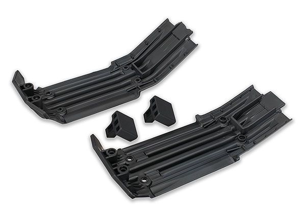 Traxxas X-Maxx Front & Rear Skidplate w/Rubber Impact Cushion - Click Image to Close