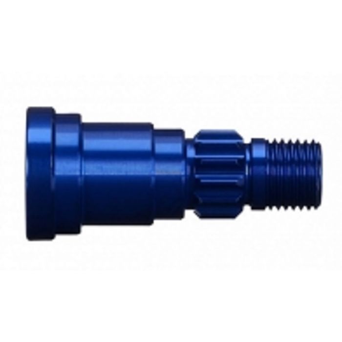 Stub Axle, Blue-Anodized Alumin