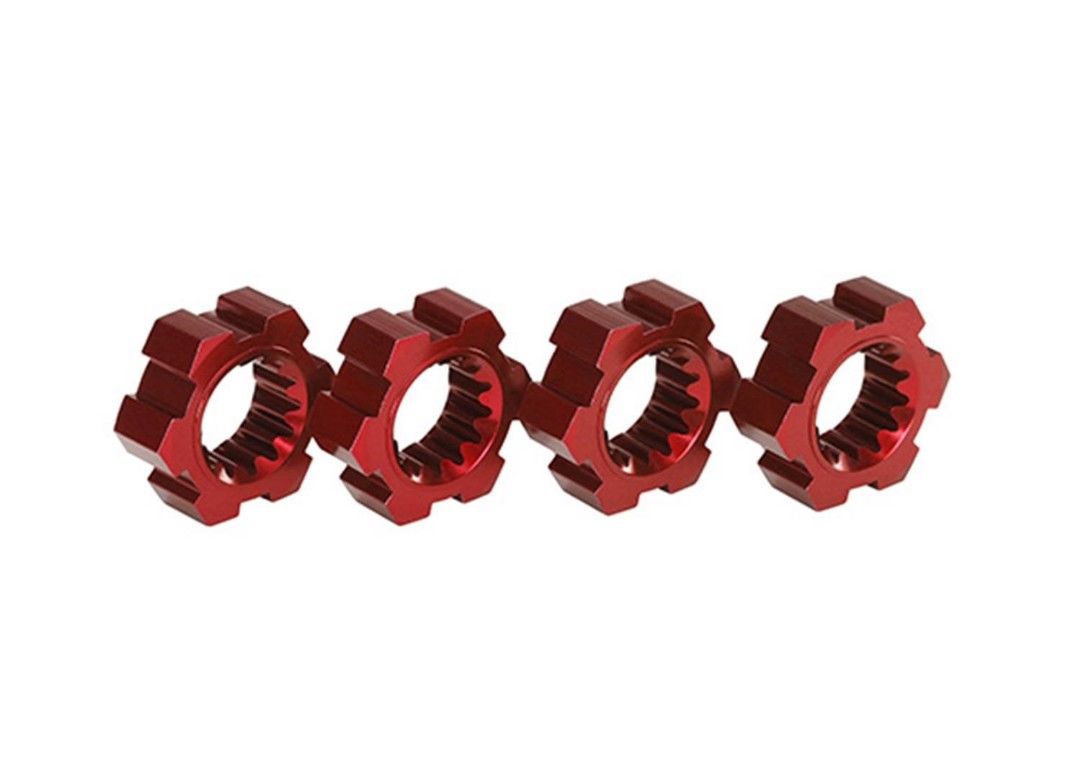 Traxxas X-Maxx Aluminum Wheel Hex Hub (Red) (4)