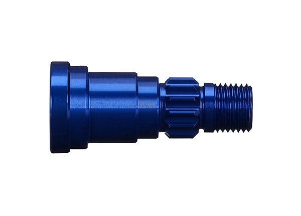 Traxxas Stub Axle, Aluminum (Blue-Anodized) (1) - Click Image to Close