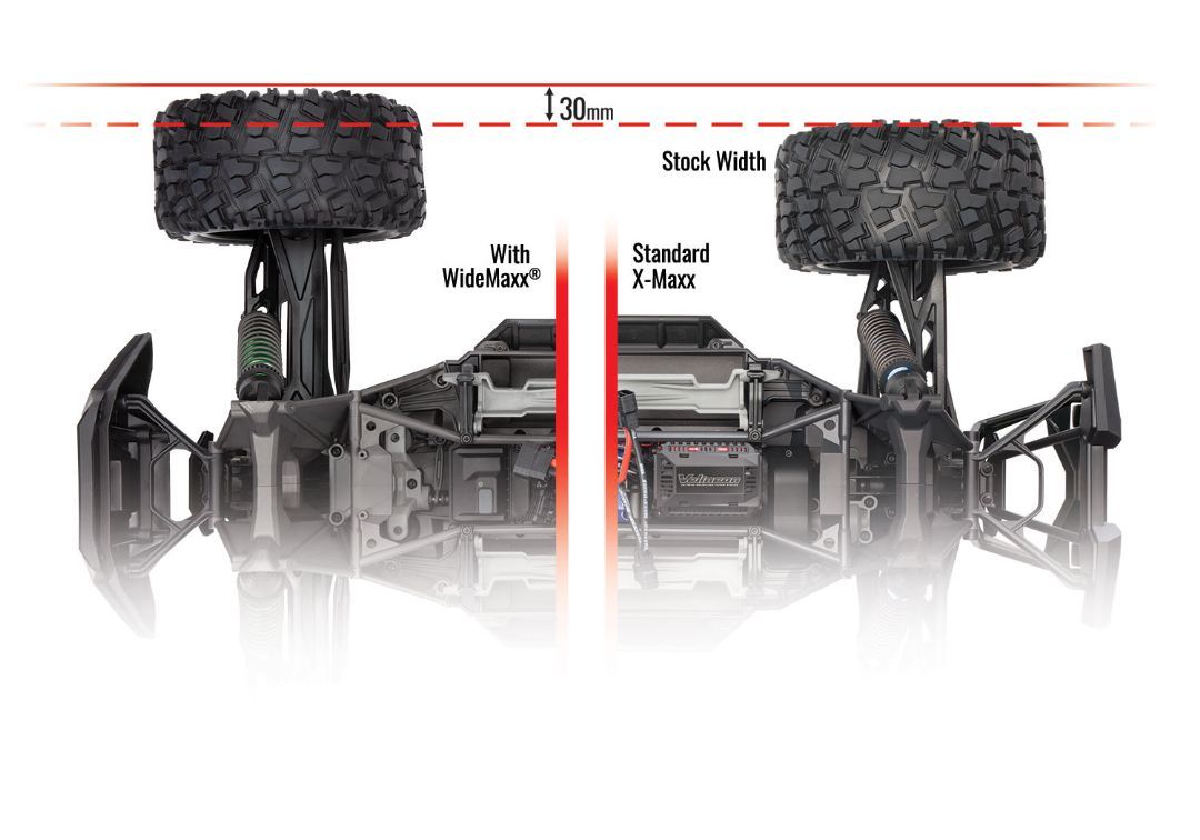 Traxxas Suspension Kit X-Maxx WideMaxx Red