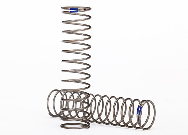 Traxxas Springs, Shock (natural finish) (GTS) (0.61 rate, blue)