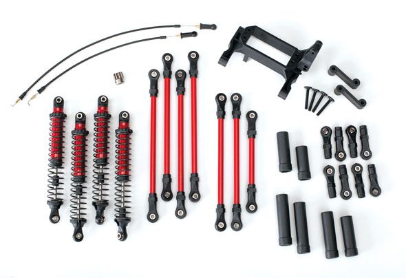 Traxxas Long Arm Lift Kit, TRX-4, Complete (red)