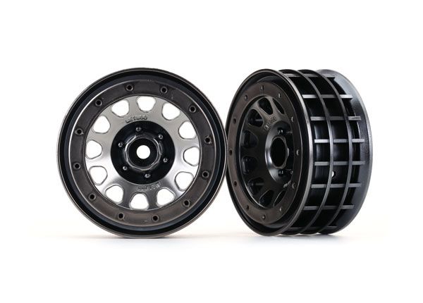 Traxxas Wheels, Method 105 2.2\' (black chrome, beadlock)