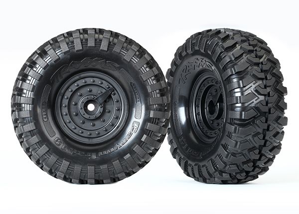 Traxxas Tires and Wheels, Assembled, Glued Tactical wheels